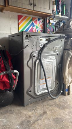 LG front load washing machine working
