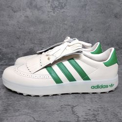 ADIDAS Coursecup Spikeless Golf Shoes Mens 10 Chalk White Green Masters IH8436