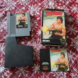 RAMBO NINTENDO 1987 HARDLY USED IN GOOD CONDITION 