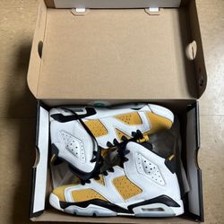 Jordan 6 “Yellow Ochre” Size 7y  Great Condition $60