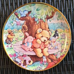 Franklin Mint Collector Plate Cheer Up Teddy