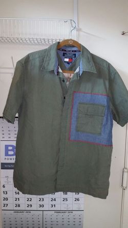Tommy Jeans vintage button up short sleeve shirt