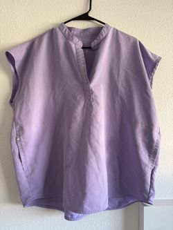 Figs Lavender Scrub Top