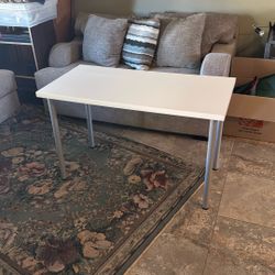 White Desk 48” x 25” x  30”