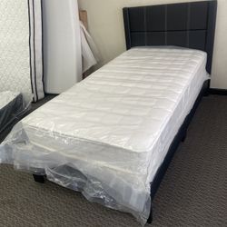 Twin Platform Bed With Mattress