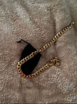 18inch 10mm Kids Chain 18k Gold No Fade No Tarnish(Gold  Plated)