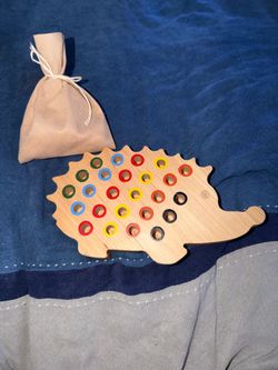 Custom Made Montessori Peg Board / Busy Board