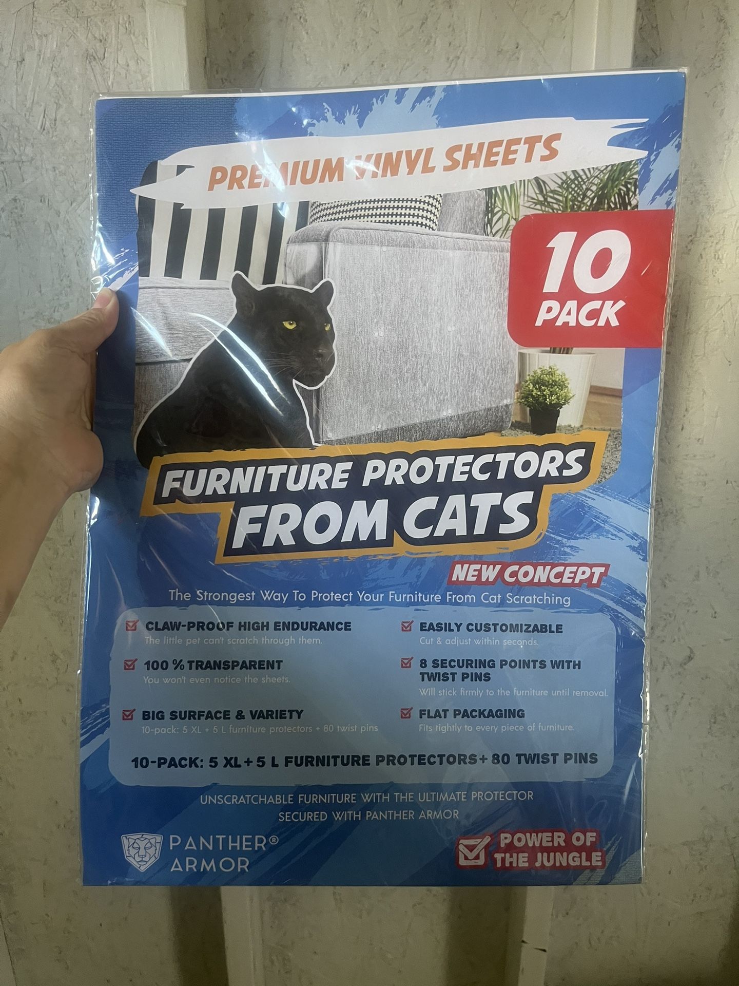 Furniture protector from cats. 