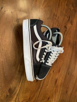 black old school vans size 6.5