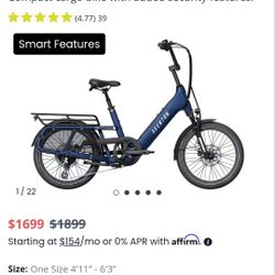 Aventon Abound SR E-Bike (Cobalt Blue color) - Brand New 