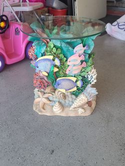 Great Barrier Reef Decorative Glass Fish Table