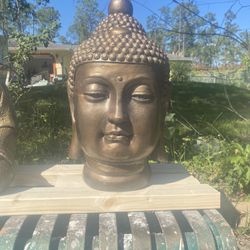 Concrete Buddha Head