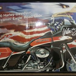 Autographed Harley Davidson print by Willie G Davidson
