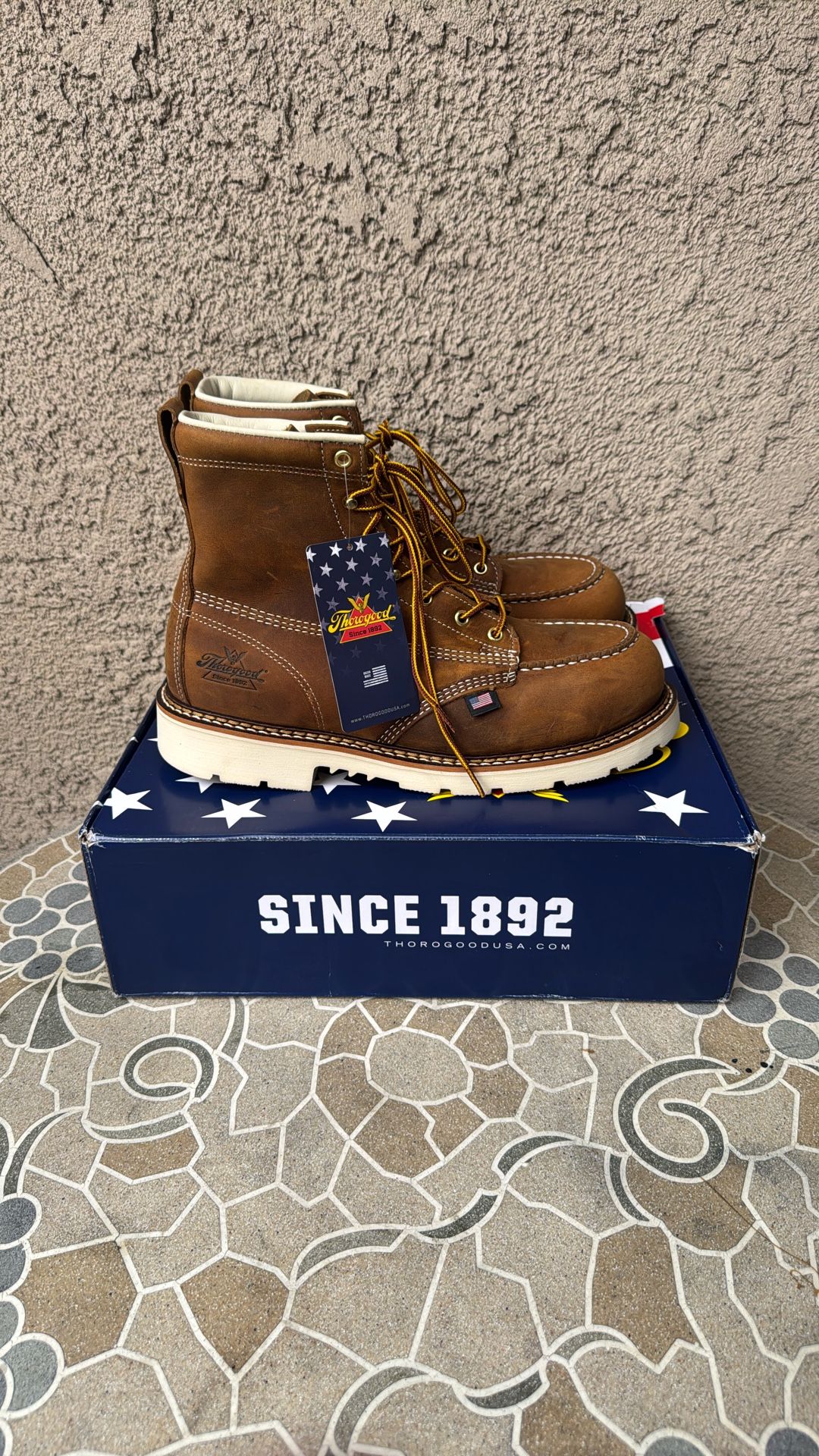 WORK BOOTS THOROGOOD STEEL TOE SIZE 10.5 MENS