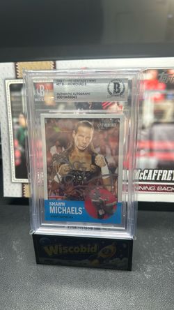 RARE Shawn Micheals on card autograph authentic Beckett