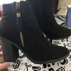 Womens Black Booties