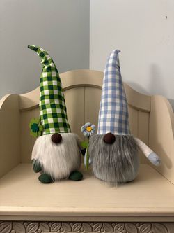 Plush Gnome Decorations Set of Two