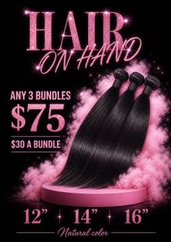 100% human hair bundles
