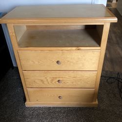3 Drawer Wooden Dresser
