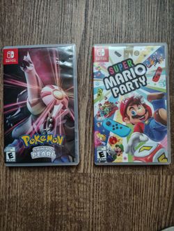Pokemon Shining Pearl & Super Mario Party for the Nintendo Switch