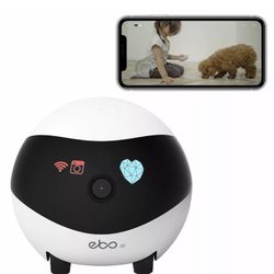 360°Dog Camera: Whole House Movable Camera, Pet Camera with 2 Way Audio, Motion Detection, Night Vision, Self-Charging, Cat Camera WiFi Wireless Secur