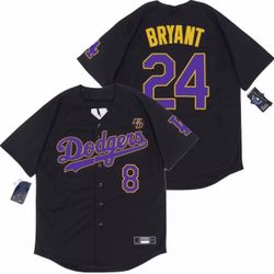 Los Angeles Dodgers Lakers 8 & 24 Kobe Bryant Jersey M-L