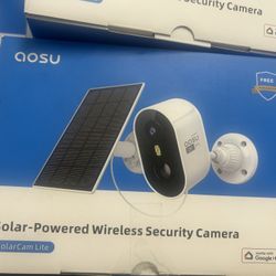 aosu 2K Solar Camera Outdoor Wireless, Cameras for Home Security, WiFi Camera for Home Surveillance with Spotlight Color Night Vision, PIR/AI Motion D