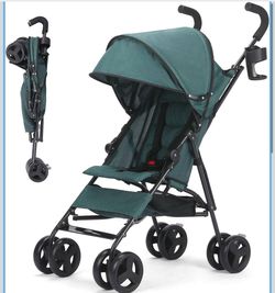 6-36M Baby Stroller, Umbrella Stroller with Foldable Pushchair with Adjustable Canopy, Folding Infant Newborn Pram Stroller with Storage Basket, Cup H