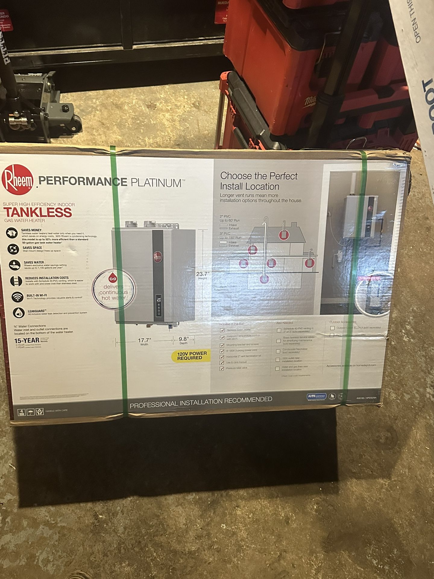 Rheems Natural Gas Tankless Hot Water Heater