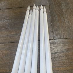 6X11" Flameless Candles Taper Candles Battery Operated for Home Party Weddings