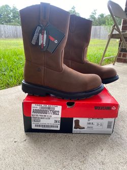 Wolverine 10" Steel Toe Wellington Boots Size 10.5EW
