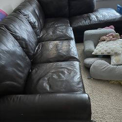 Leather Sectional Couch - FREE