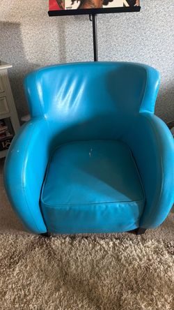 Blue Club Chair