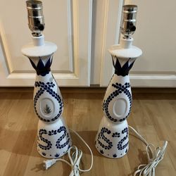 Set of Two Custom Clase Azul Reposado Lamps 