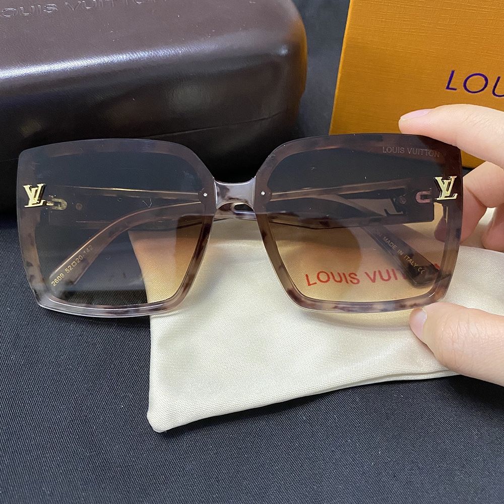 Square Tiger Print Gradient Sunglasses