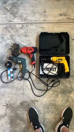 DeWalt and Black & Decker Corded Drill Lot