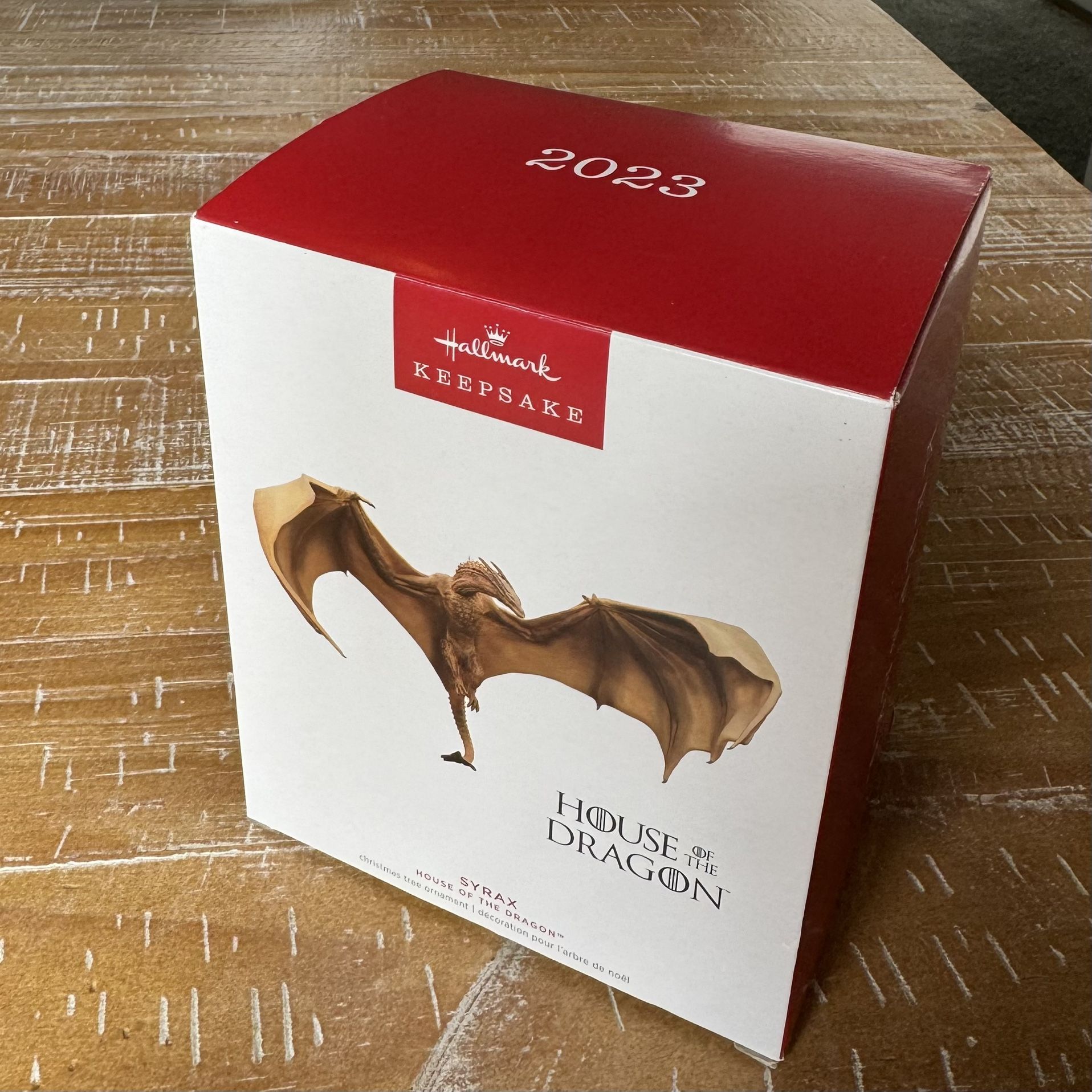 Syrax House Of The Dragon Christmas Ornament, Game Of Thrones Hallmark 2023, New In Box