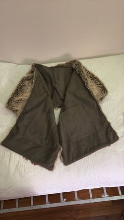 Faux Fur Vest – Brown & Beige – Women’s