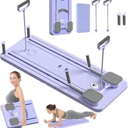Foldable Pilates Board 5-in-1 Sliding Exercise Board for Home Workout