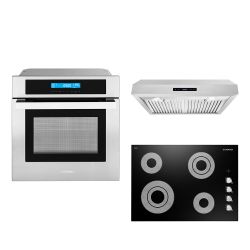 LUXURY KITCHEN APPLIANCES - New Open Box RANGE OVEN COOKTOP HOOD 