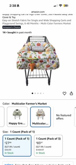 Baby Car Chair  Seat/ Shopping Cart Cover