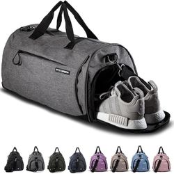 Gym Bag with Shoe & Wet Compartment – Duffle for Travel, Sports & Fitness