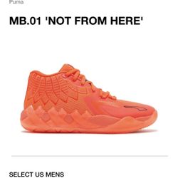 Puma Lamelo Ball Basketball Shoes Size 10