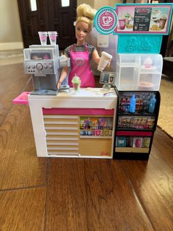 Barbie Coffee Shop Playset with Doll
