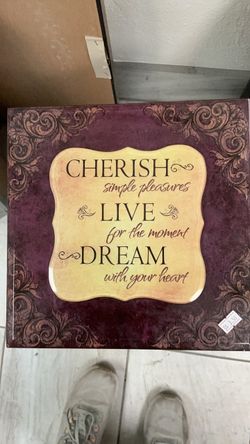 Cherish Live Dream Decorative Wall Plaque