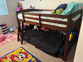DHP Solid Wood Twin Bunk Bed + 2 Mattresses – $200 OBO