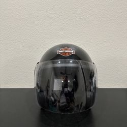 Harley Davidson Youth Small 3/4 Black Helmet Full Face Mask 98292-10VK/000S