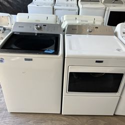 Maytag Washer&dryer Large Capacity Set 60 day warranty/ Located at:📍5415 Carmack Rd Tampa Fl 33610📍