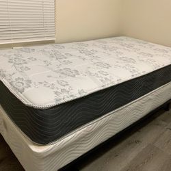 New Twin Mattress And Box Spring 2pc Bed Frame Is Not Included 