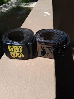 Playboy bunny kanji belt and empyre black web belt